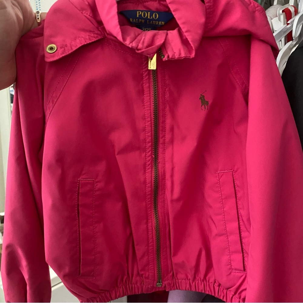 Polo by Ralph Lauren Pink Raincoat with Hood